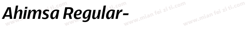 Ahimsa Regular字体转换